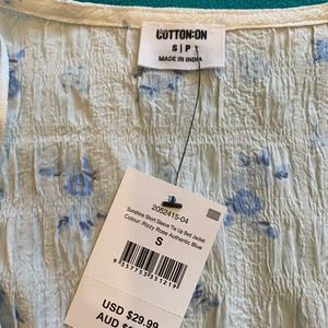 Cotton On white floral top